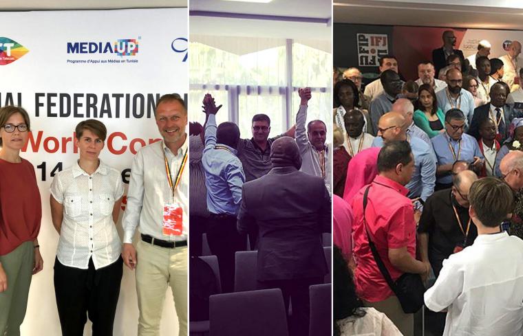 Bilder från IFJ:s kongress 2019 i Tunis