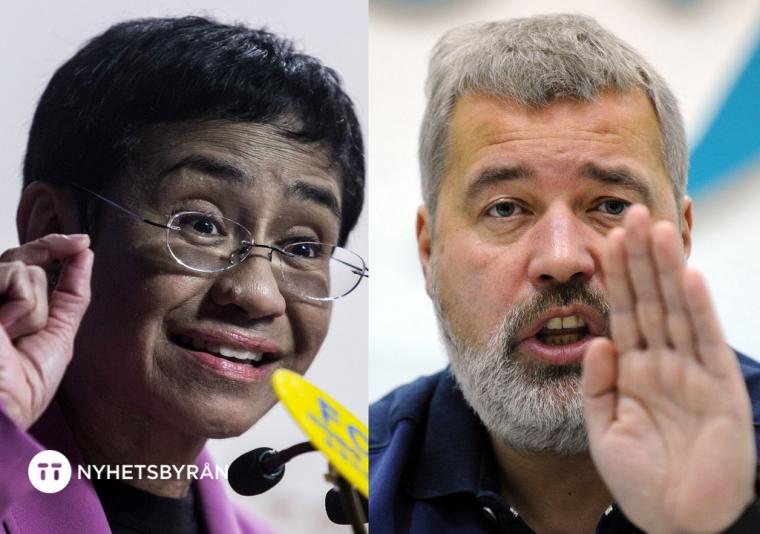 Maria Ressa och Dmtry Muratov