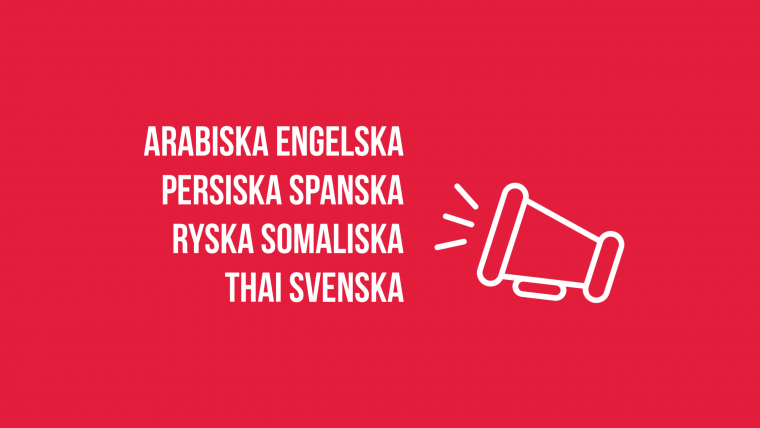 Meddelarskydd på åtta språk 